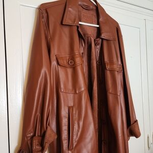 Blank NYC Rich Tan Leather Jacket
